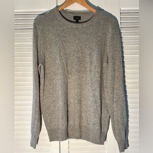 J. Crew Men's Gray Cashmere Sweater